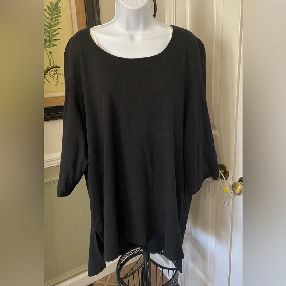 Eileen Fisher Black 3/4 sleeve